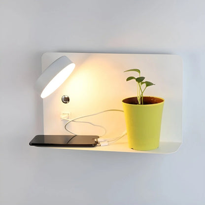 Intelligente Wandleuchte mit USB-Anschluss - 3-Farben-LED für Schlafzimmer