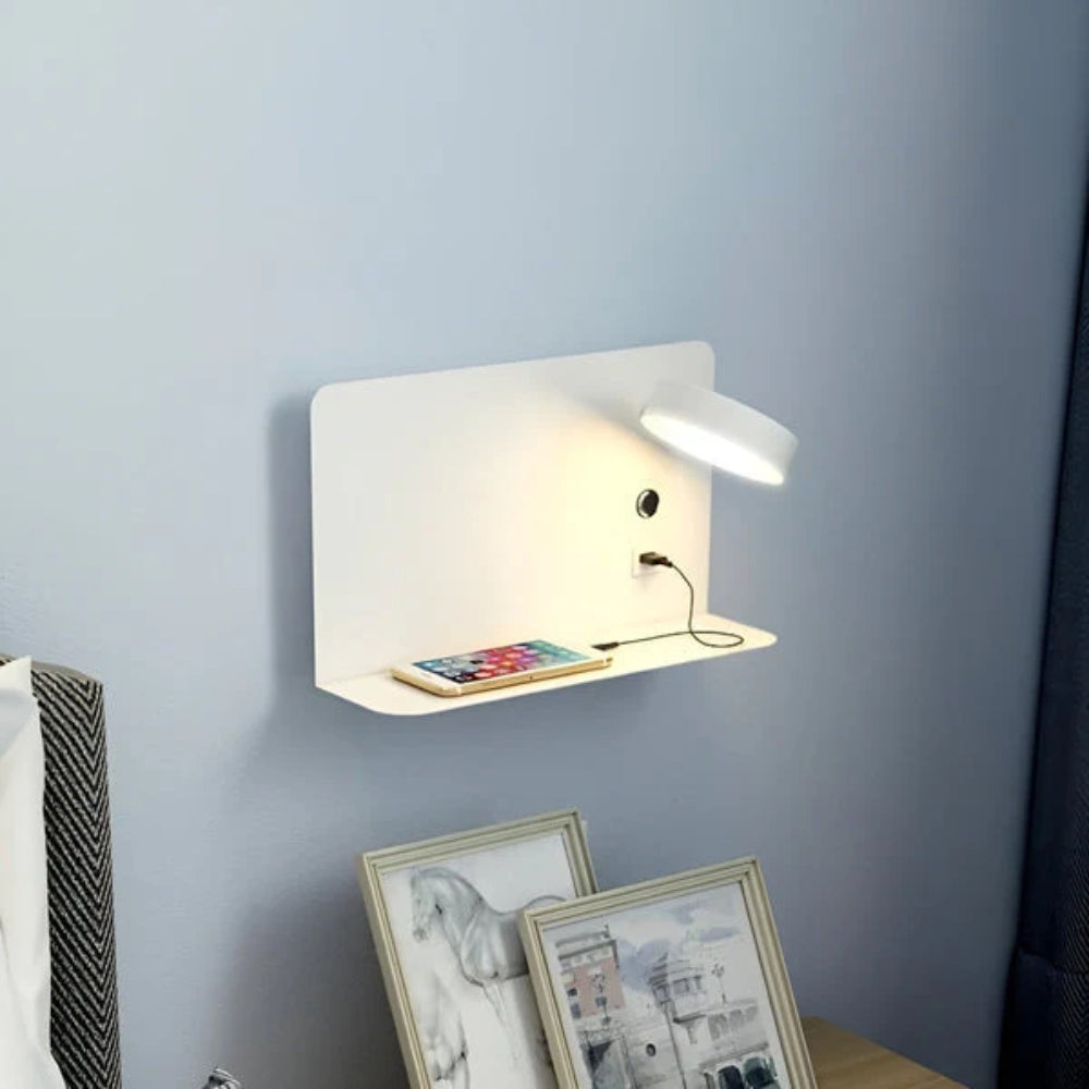 Intelligente Wandleuchte mit USB-Anschluss - 3-Farben-LED für Schlafzimmer