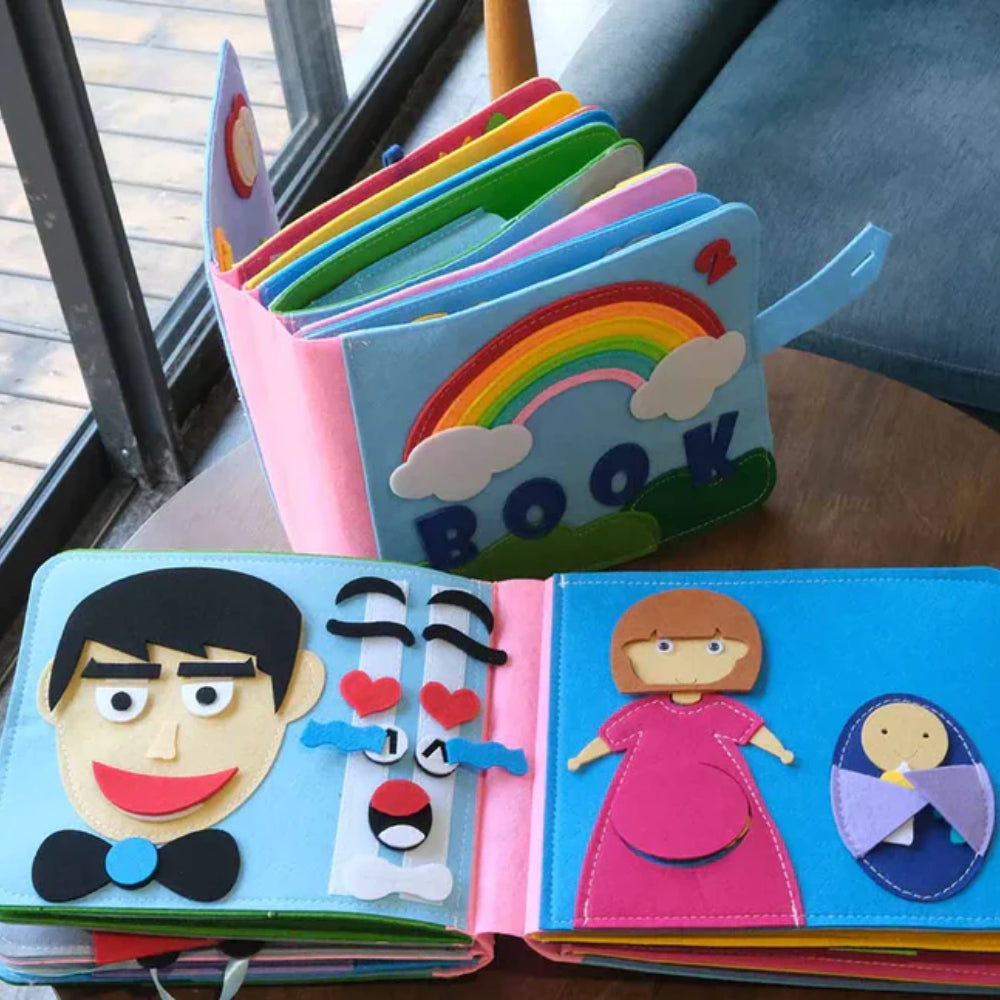 Interaktives Filzgeschichtenbuch - Lehrbücher mit 16 Aktivitäten in einem für Kinder
