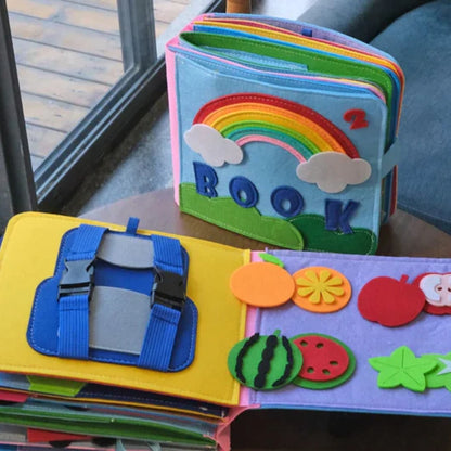 Interaktives Filzgeschichtenbuch - Lehrbücher mit 16 Aktivitäten in einem für Kinder