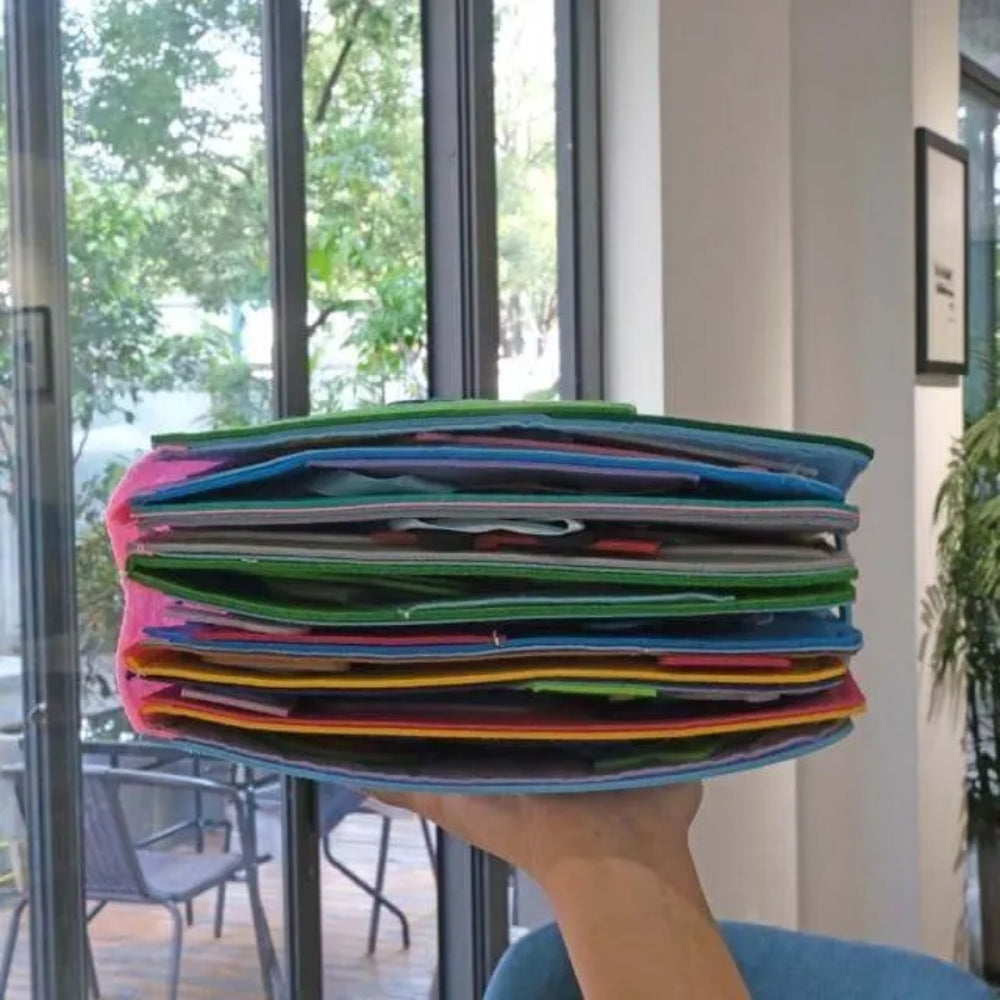 Interaktives Filzgeschichtenbuch - Lehrbücher mit 16 Aktivitäten in einem für Kinder