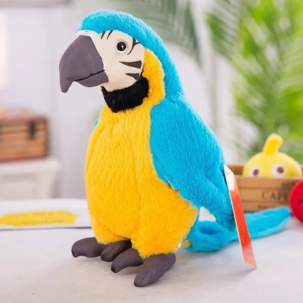Interaktives Papageienspielzeug - sprachfördernder Mimik-Buddy für Kinder