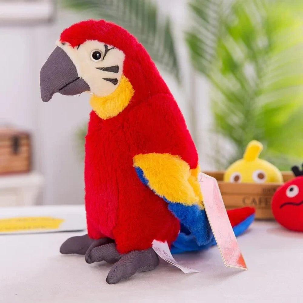 Interaktives Papageienspielzeug - sprachfördernder Mimik-Buddy für Kinder