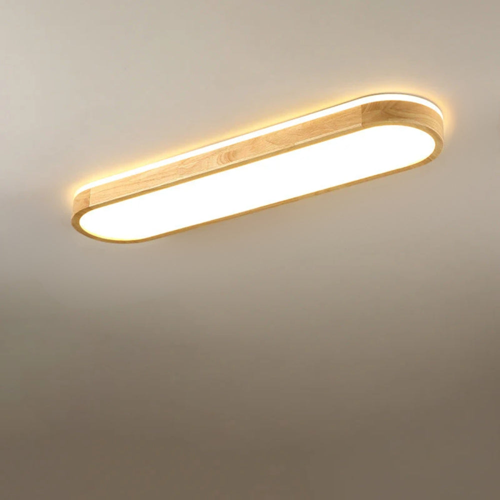Japanische Deckenleuchte mit LED-Flachmontage – Dreifarbige Dimmbar Lampe