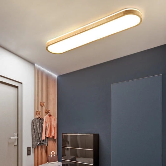 Japanische Deckenleuchte mit LED-Flachmontage – Dreifarbige Dimmbar Lampe