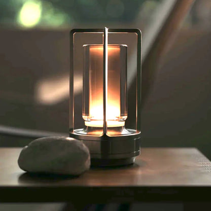 Kabellose LED-Laternen-Tischlampe – Einstellbares Licht mit Touch-Dimmung