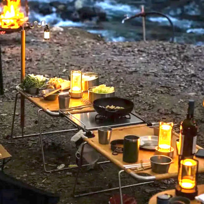 Kabellose LED-Laternen-Tischlampe – Einstellbares Licht mit Touch-Dimmung