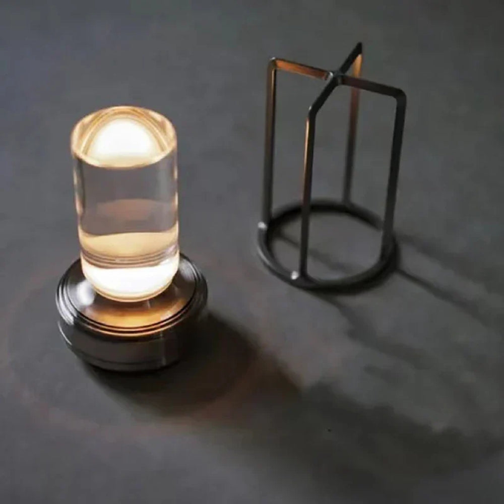 Kabellose LED-Laternen-Tischlampe – Einstellbares Licht mit Touch-Dimmung