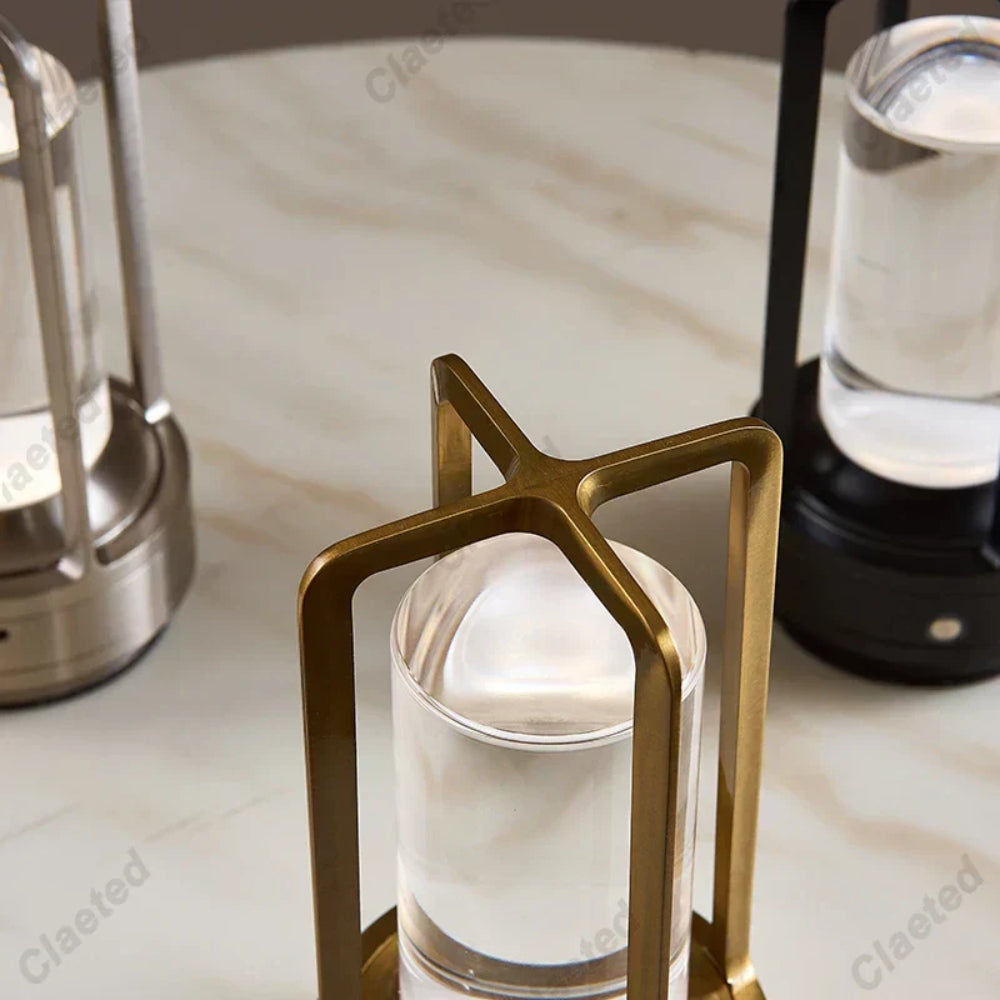 Kabellose LED-Laternen-Tischlampe – Einstellbares Licht mit Touch-Dimmung