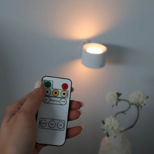 Kabellose LED-Wandleuchte - Wiederaufladbare Leuchte mit Fernbedienung