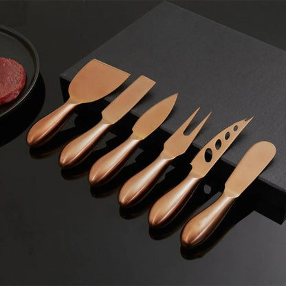 Käsespachtel-Set - Ergonomisches Griffmesser für Weich- und Hartkäse