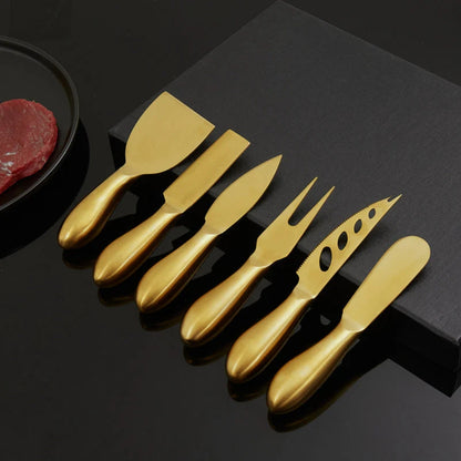 Käsespachtel-Set - Ergonomisches Griffmesser für Weich- und Hartkäse