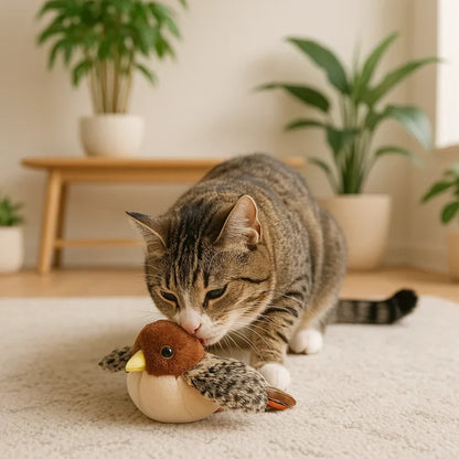 Jagdvogel Katzenspielzeug - USB aufladbar mit aktiven Spieleigenschaften