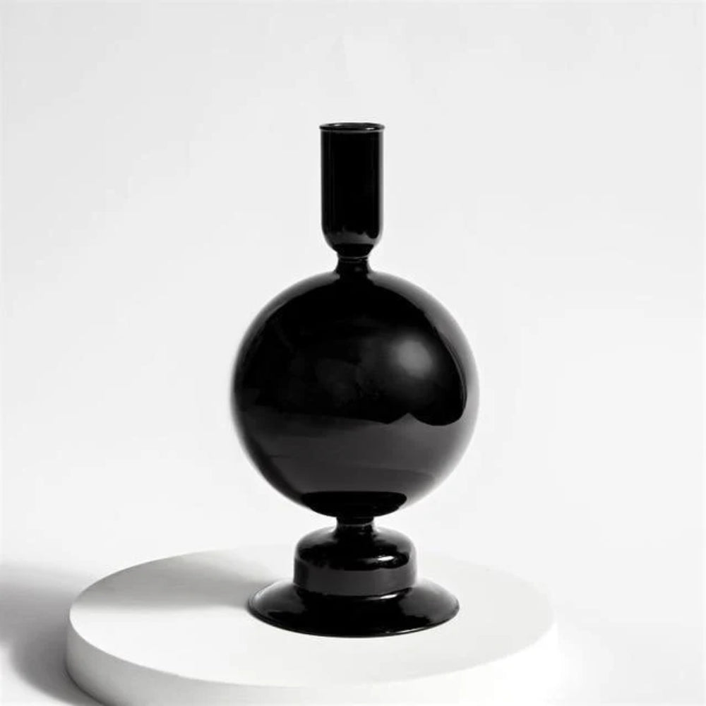 Kerzenständer aus Glas - Bunte Formen mit Retro-Appeal