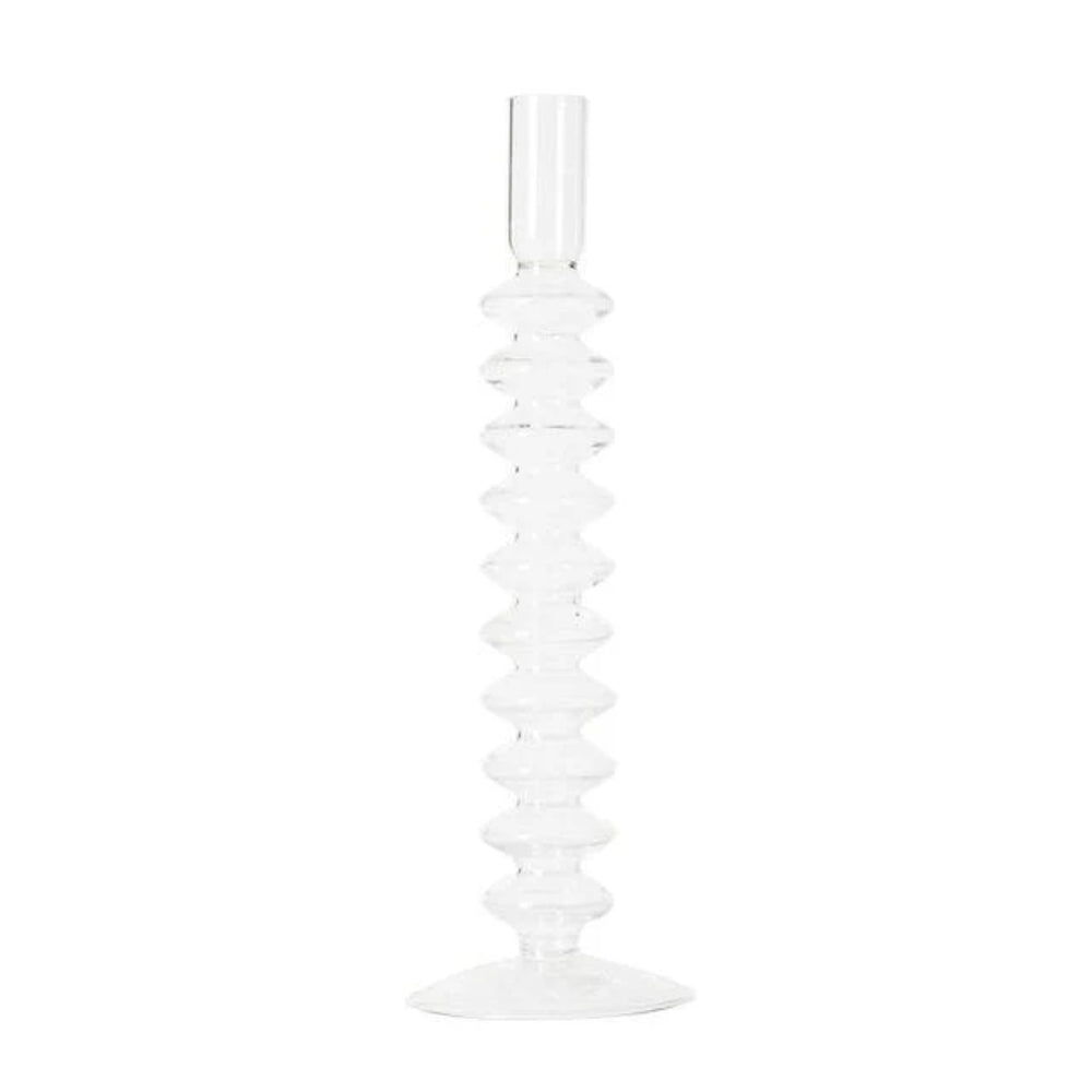 Kerzenständer aus Glas - Bunte Formen mit Retro-Appeal