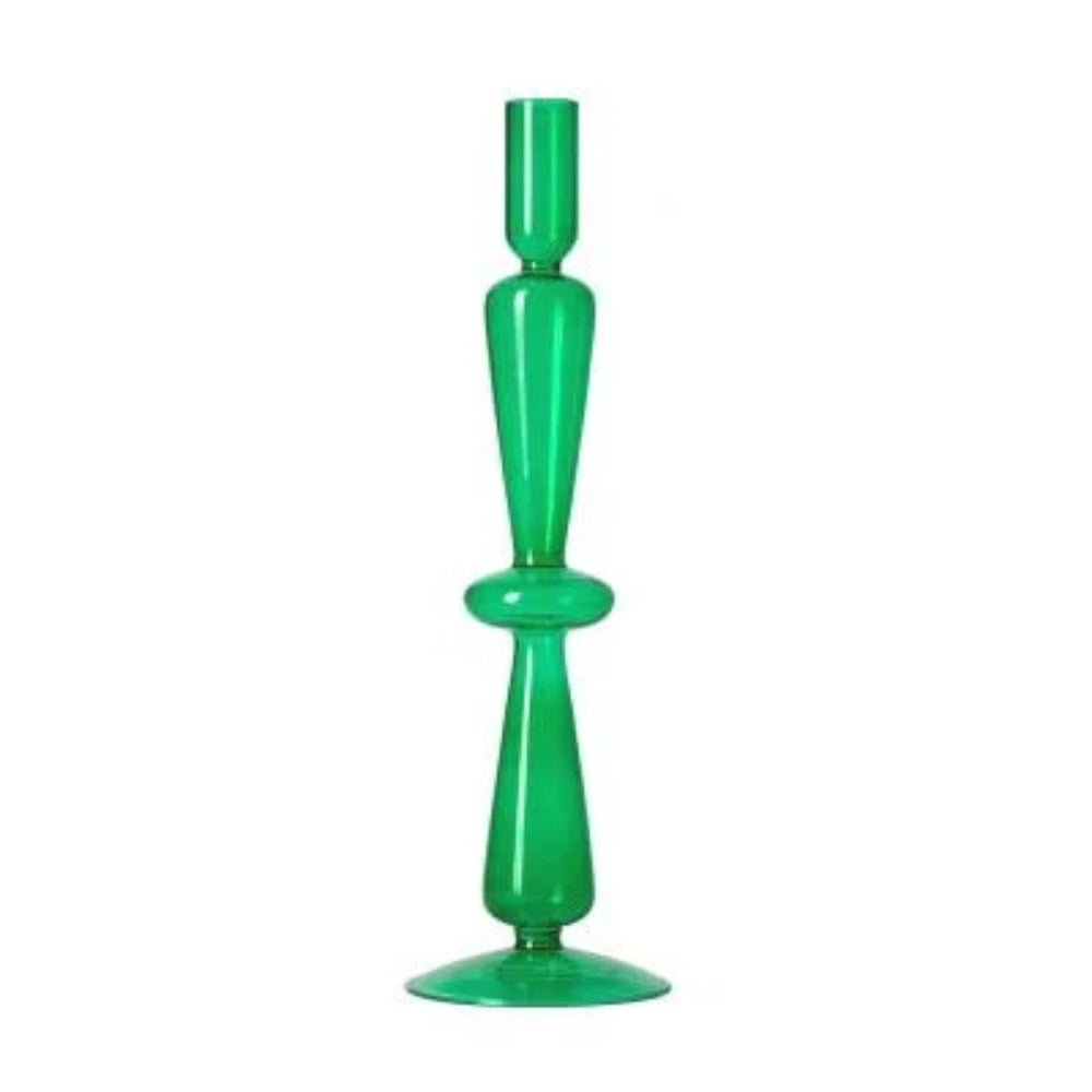 Kerzenständer aus Glas - Bunte Formen mit Retro-Appeal