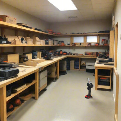 Kompakte Elektro-Kettensäge - akkubetriebenes Sägen mit einer Hand