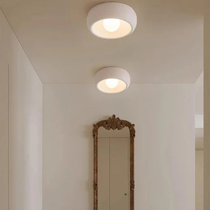 Kompakte runde Deckenleuchte - G9 Einbauleuchte mit sanftem Lichtschein