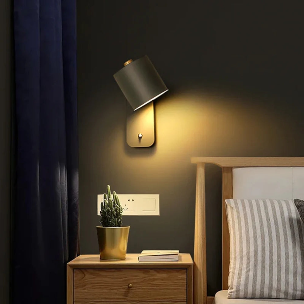 Kompakte Wandleuchte - Soft Uplight mit Schalteroptionen