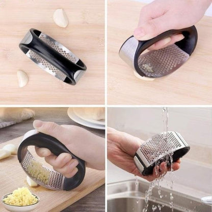 Kompakte wippende Knoblauchpresse - schnelles Zerkleinern mit komfortablem Griff