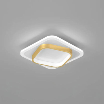 LED Korridorleuchte – Quadratische Goldene Oberflächenmontierte Deckenleuchte