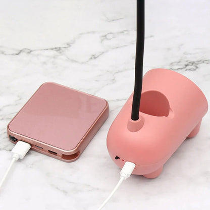 Kreative Hasen-LED-Tischlampe – USB-Touch-Licht mit Stifthalter