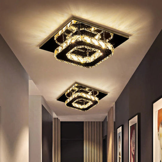 Kristall-LED-Deckenleuchte – Dekorative Moderne Aufbauleuchte