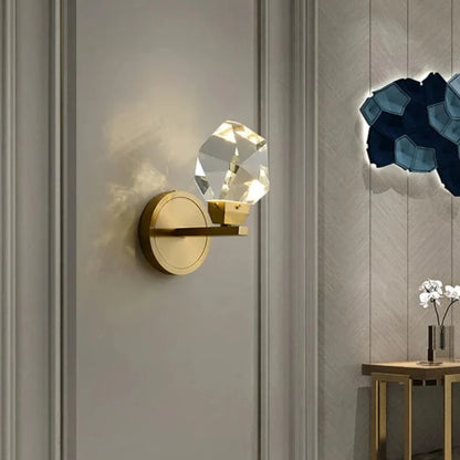 Kristallinspirierte Pendel- und Wandleuchte - stilvolle Doppelbeleuchtung