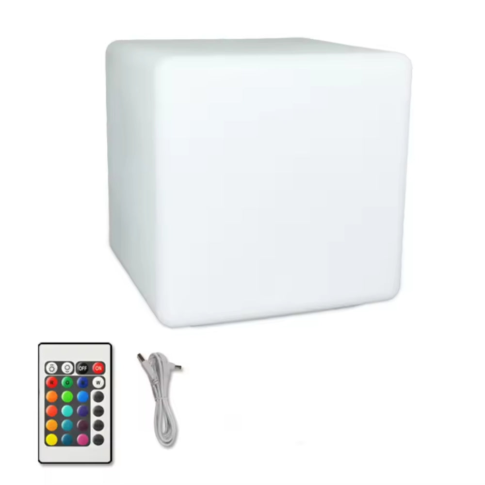 Kubisch LED Gartenleuchte - 16-Farben-Außenlampe für Garten & Haus