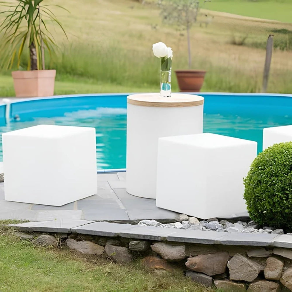Kubisch LED Gartenleuchte - 16-Farben-Außenlampe für Garten & Haus