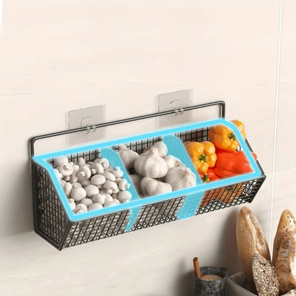 Küchen-Wandaufbewahrungskorb – Moderner Drahtkorb für Obst und Snacks