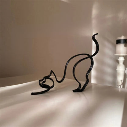 Künstlerische Hunde- und Katzenskulpturen - Dekofiguren für Heim und Büro