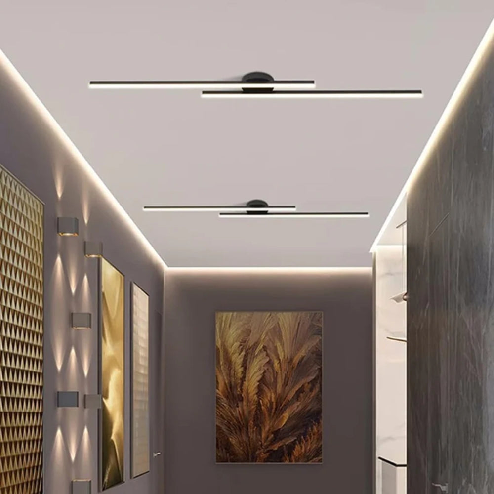 Längliche Deckenleuchte – Moderne Flache LED