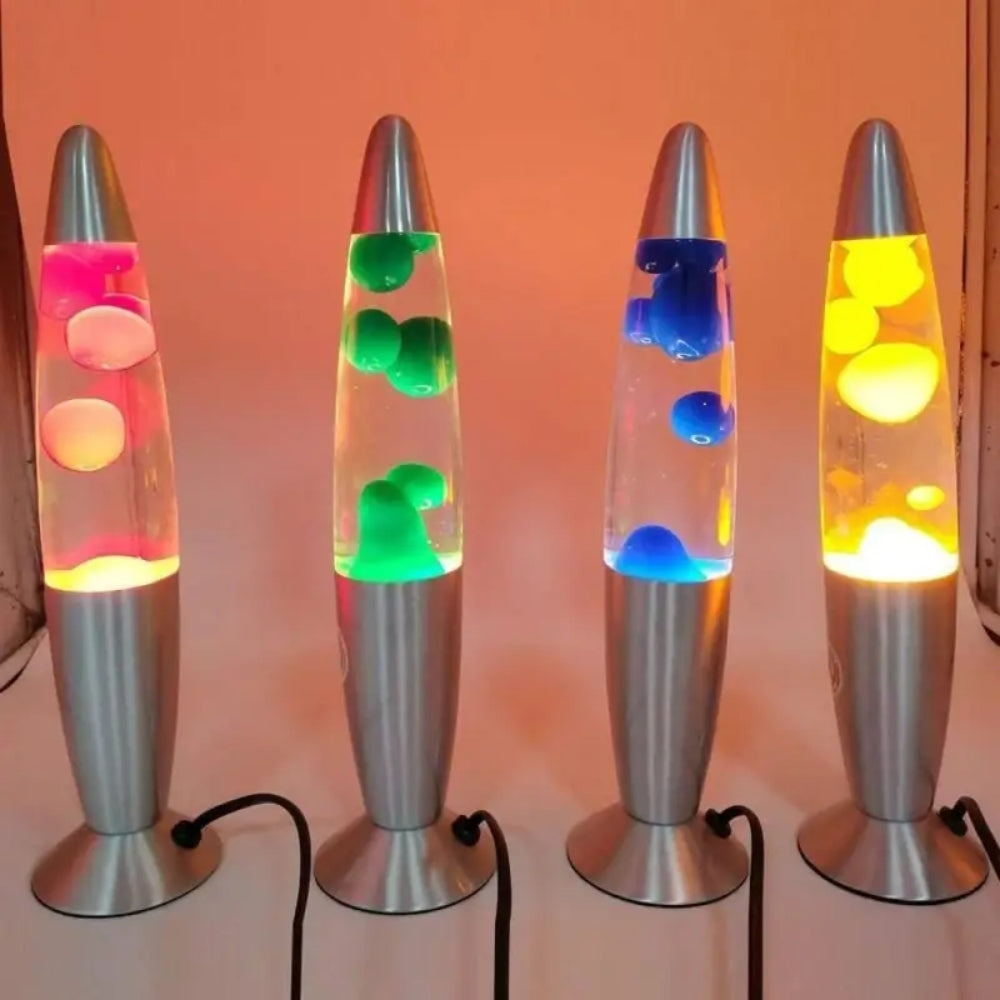 Lava Tischlampe - Beruhigendes Bewegungslicht mit Retro-Charme