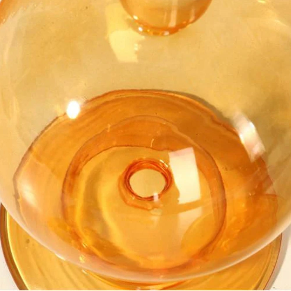 Lebendige Farbe Glas Kerzenhalter - Vintage-inspiriert