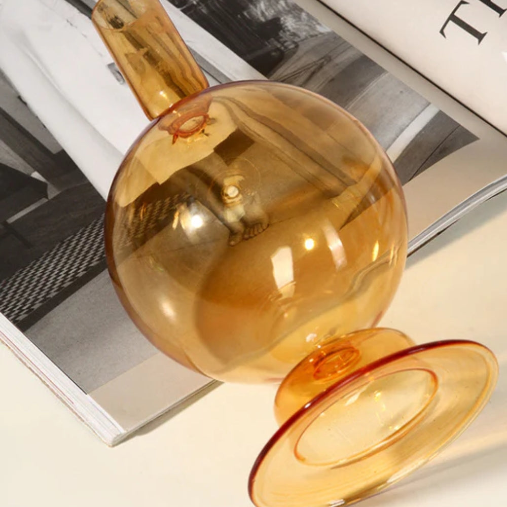 Lebendige Farbe Glas Kerzenhalter - Vintage-inspiriert