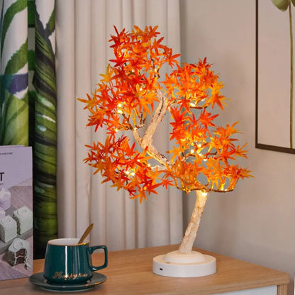 LED-Ahornbaumlampe – Bonsai-Leuchte Mit Warmem Herbstflair