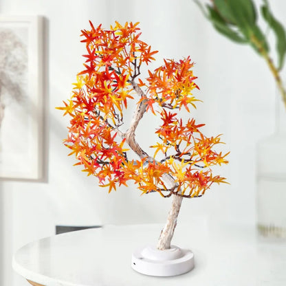 LED-Ahornbaumlampe – Bonsai-Leuchte Mit Warmem Herbstflair