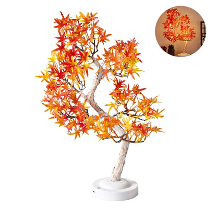 LED-Ahornbaumlampe – Bonsai-Leuchte Mit Warmem Herbstflair