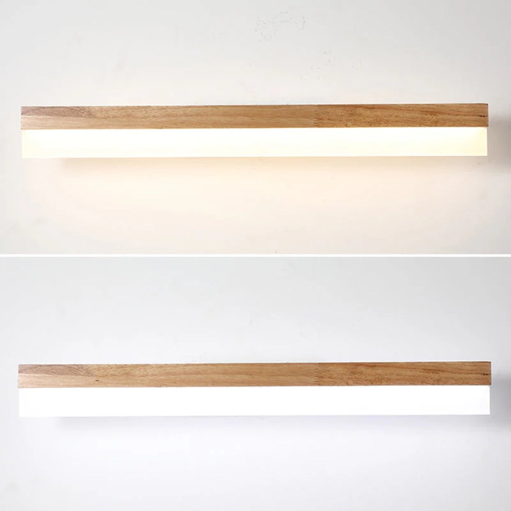 LED-Badezimmerleuchte - Bogenförmige, rechteckige Leuchte mit Umgebungslicht