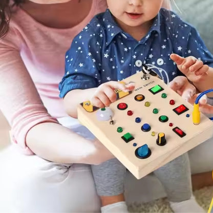 LED Beschäftigt Vorstand - Interaktive Lichtschaltertafel für Kinder