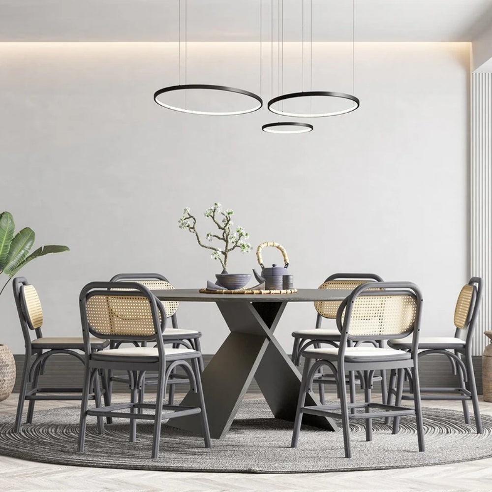 LED-Pendelleuchte – Drei Ringe & Dimmbares Licht