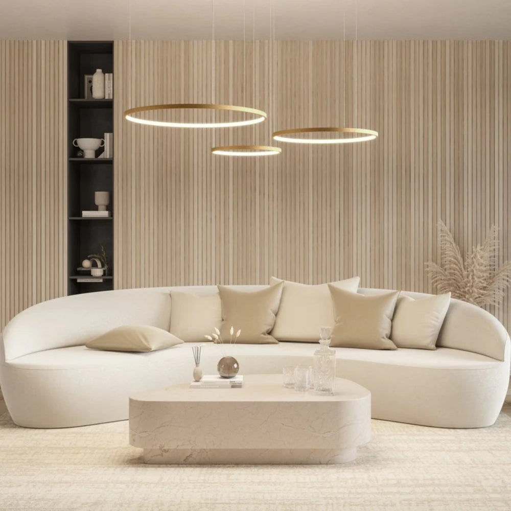LED-Pendelleuchte – Drei Ringe & Dimmbares Licht