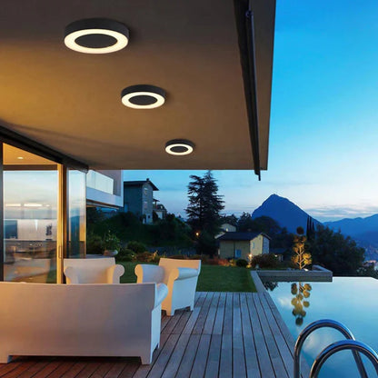 LED-Deckenleuchte für den Außenbereich - Wasserdichtes Licht für die Anbaumontage