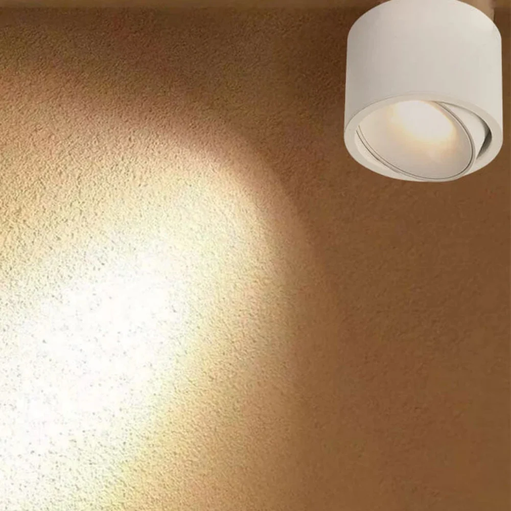 LED-Deckenleuchte mit Verstellbarem Winkel – Kompakte Aufbauleuchte