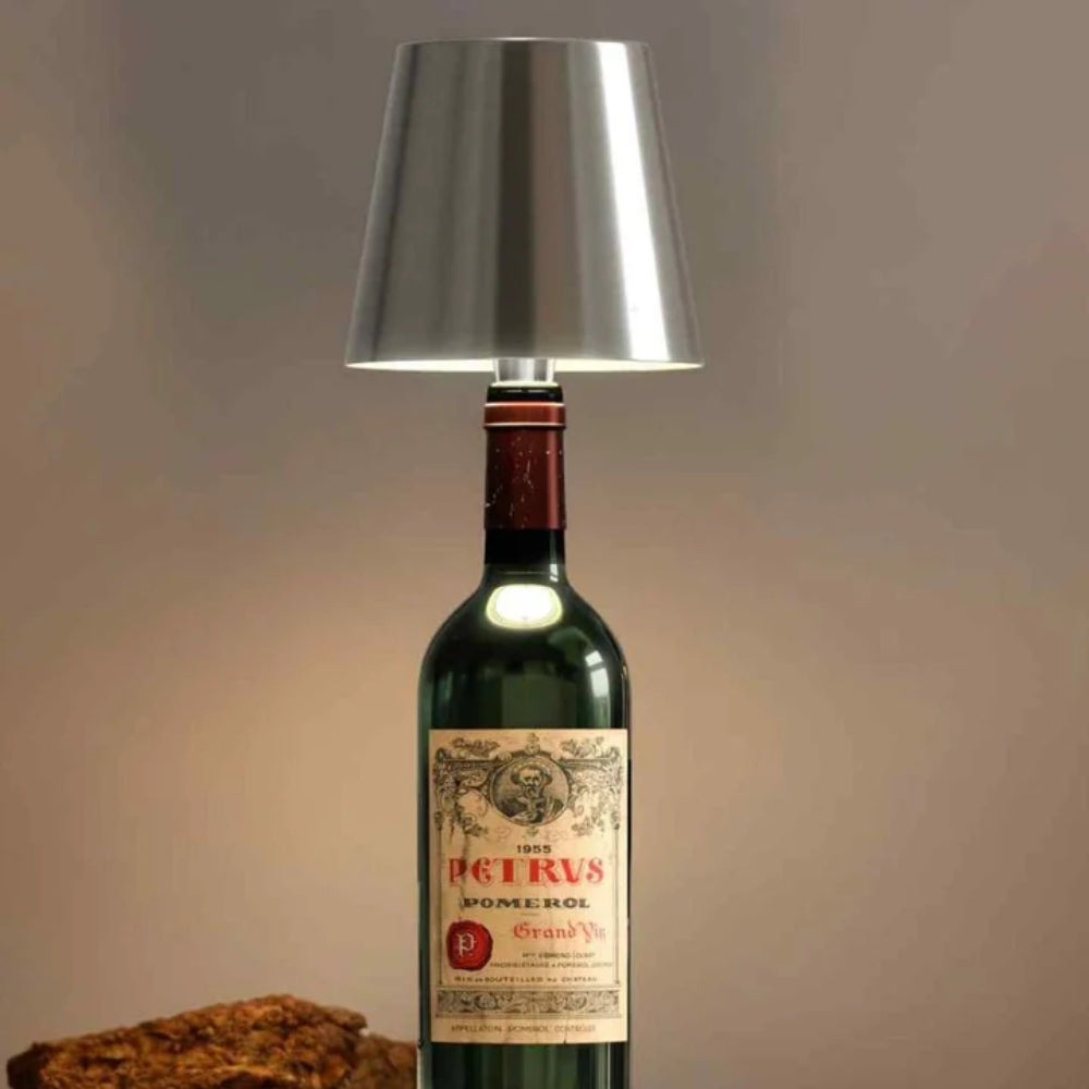 LED-Korkenlampe - Wiederaufladbare Flaschenaufsatzleuchte