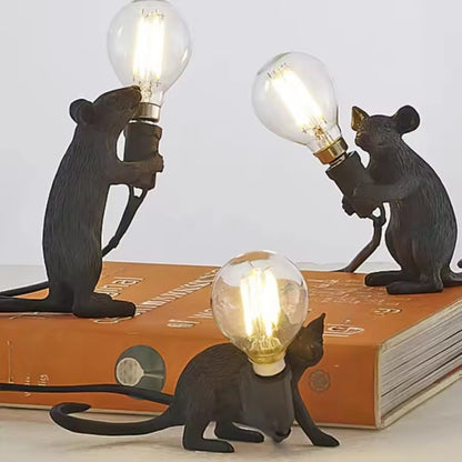 LED-Maus Tischlampe - Art Deco Stil mit sanftem Umgebungslicht