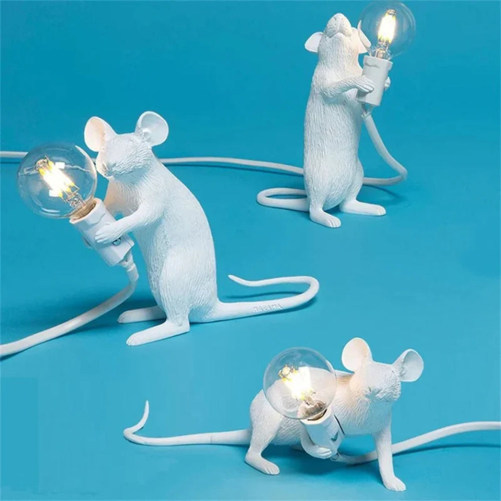 LED-Maus Tischlampe - Art Deco Stil mit sanftem Umgebungslicht