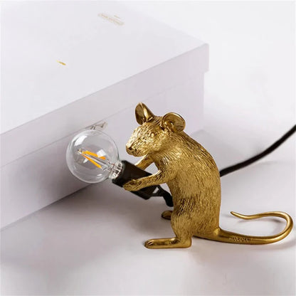 LED-Maus Tischlampe - Art Deco Stil mit sanftem Umgebungslicht