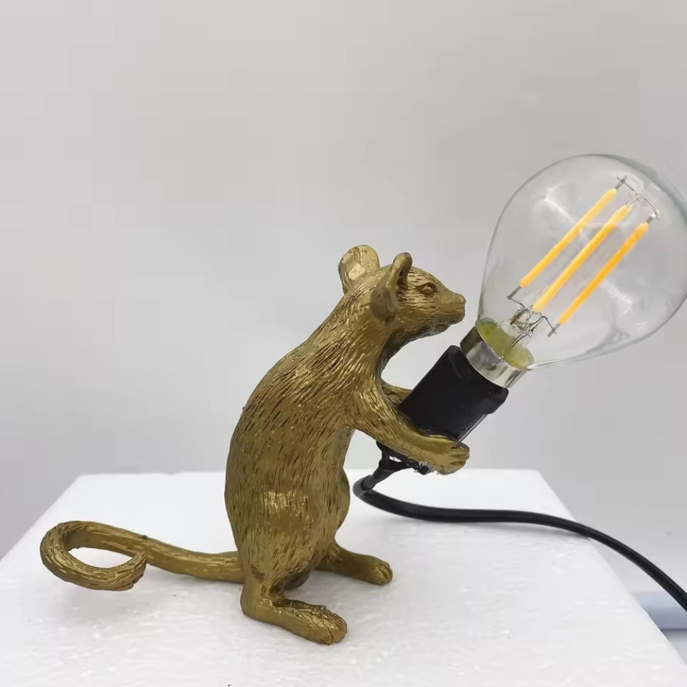 LED-Maus Tischlampe - Art Deco Stil mit sanftem Umgebungslicht